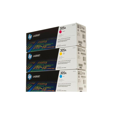 Color LaserJet 305A c/y/m tri-pack