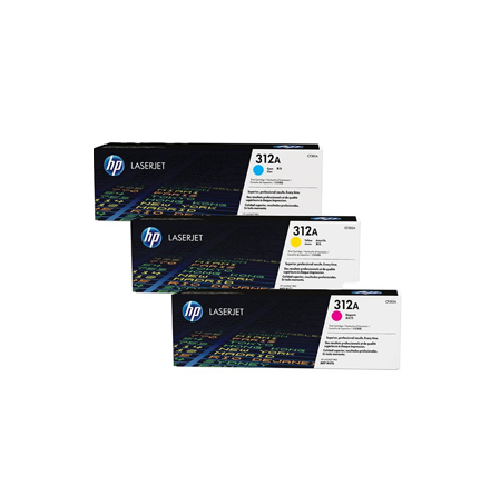Color laserjet 312A CMY toner tri-pack