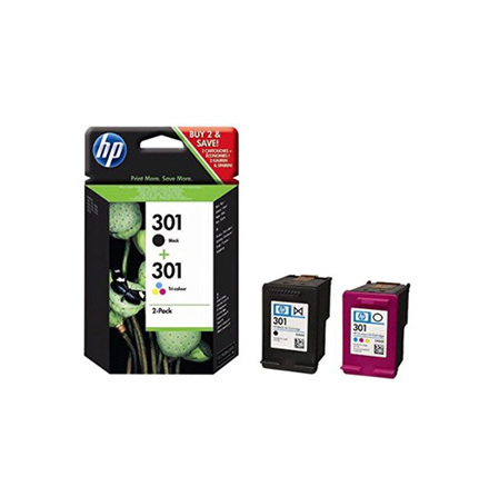HP 301 black & color ink (sampack)blister