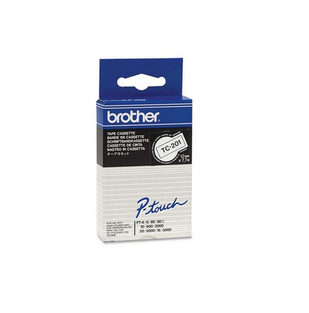 Brother TC tape 12mm black/white