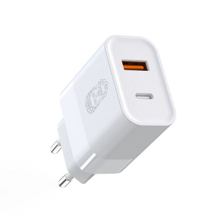 UPSTR�M CIRKUL�R 30W Dual Port USB Power Adapter, White