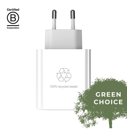 UPSTR�M CIRKUL�R 65W Dual Port GaN Charger, White